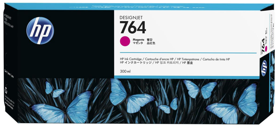 New, Pre-Owned - HP 764 300-ml Magenta Designjet Ink Cartridge | C1Q14A