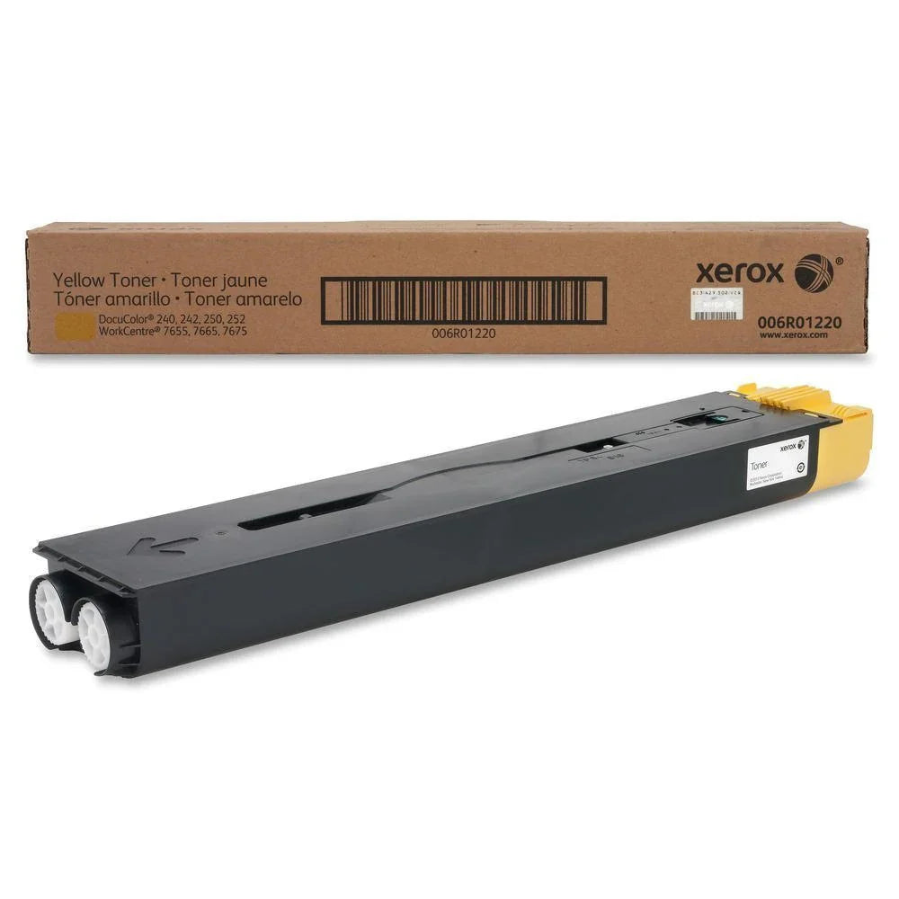 New, Pre-Owned - Xerox 6R1220 Standard-Yield Yellow Toner Cartridge, 006R01220