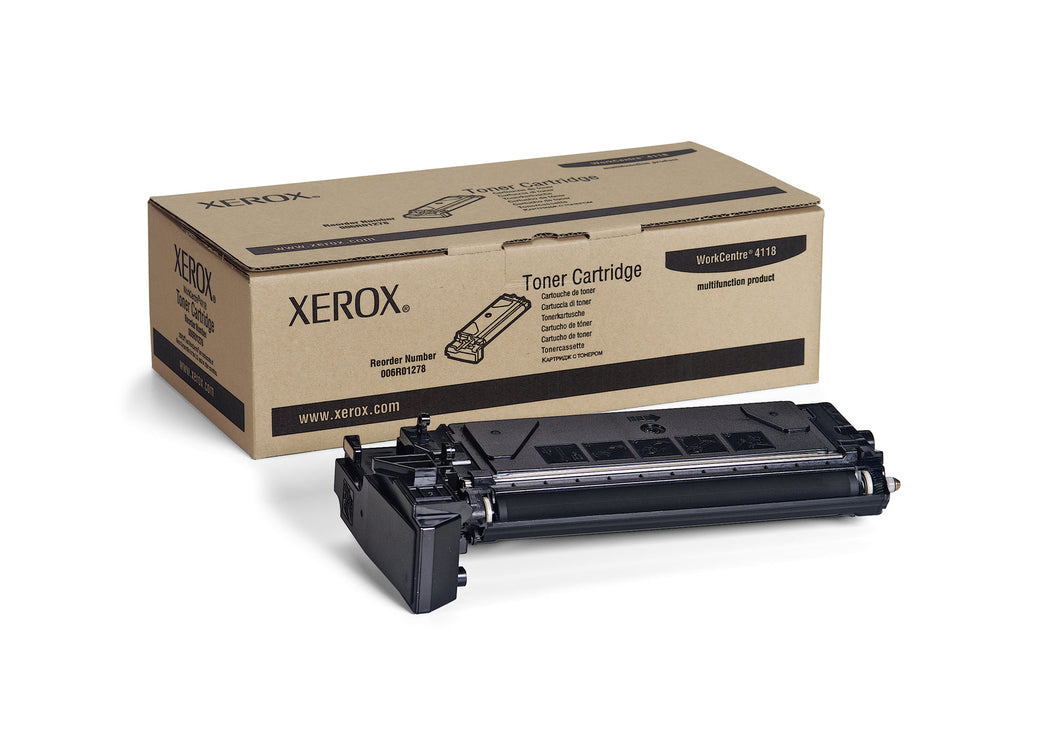New, Pre-Owned - Xerox FaxCentre 2218/ WorkCentre 4118  Black Laser Toner Cartridge, 006R01278