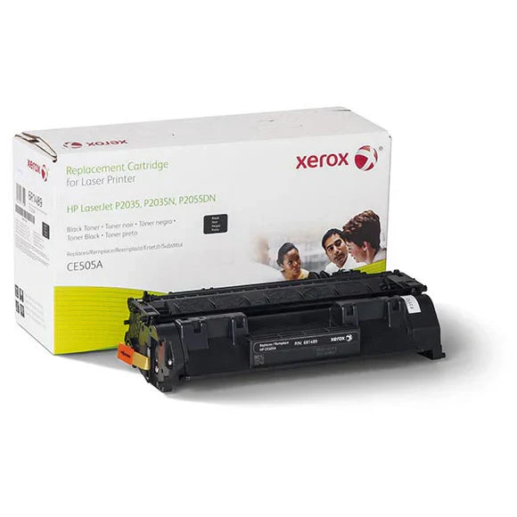 New, Pre-Owned - Xerox 006R01489 Standard Yield Black Toner Cartridge, (Alternative To The HP CE505A (05A) Cartridge)