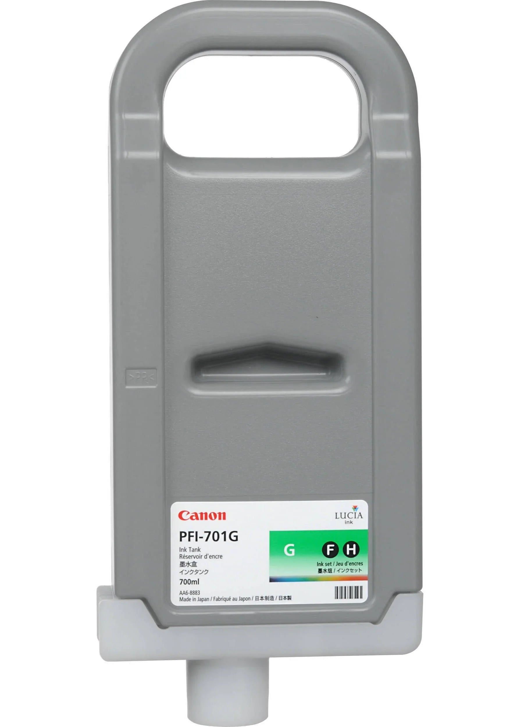New, Pre-Owned - Canon 700ml PFI-701 Green High-Yield Ink Cartridge, 0907B001AA