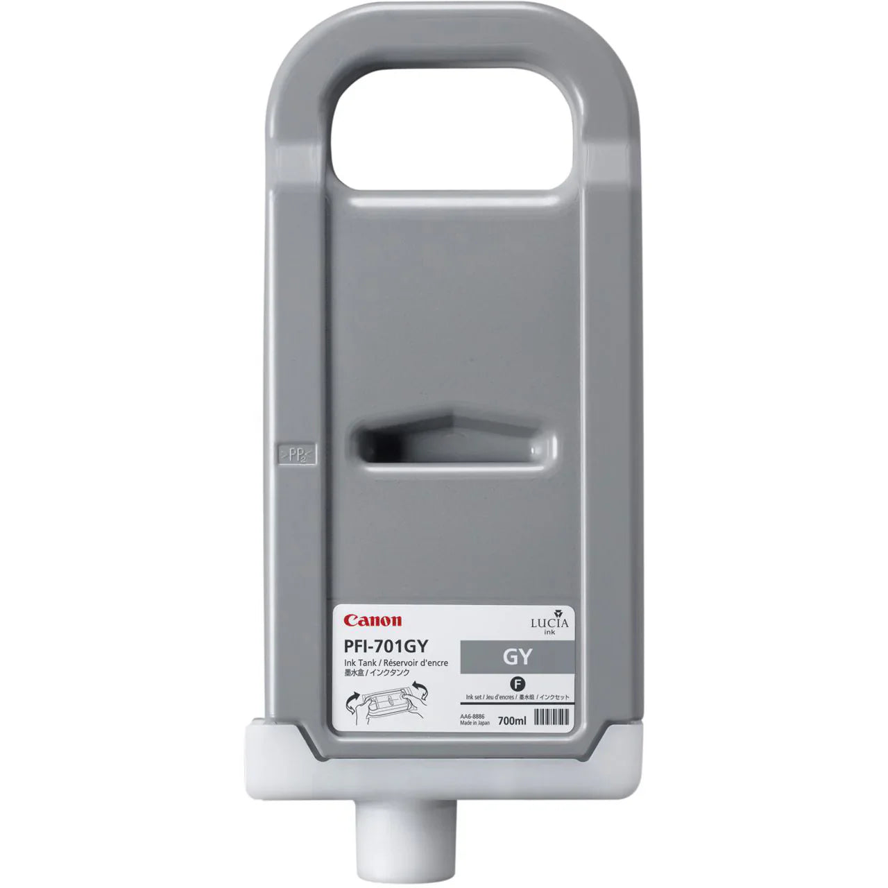 New, Pre-Owned - Canon 700ml PFI-701 Gray High-Yield Ink Cartridge, 0909B001AA