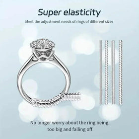 4-Piece Set: Invisible Silicone Ring Size Adjusters – Unisex, Flexible, Minimalist