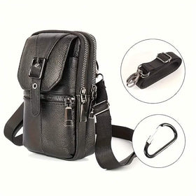 Men’s Genuine Leather Waist Bag Wallet