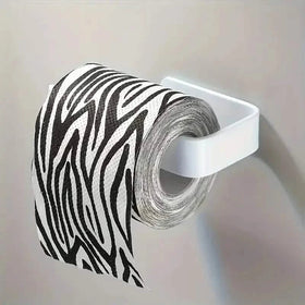 2-Pack: No-Drill Self-Adhesive Toilet Paper Holder – Black & White