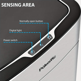 Automatic Stainless Steel Sensor Trash Can – Hands-free Quiet Close & Odor-Control System