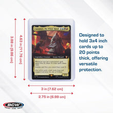 BCW 3x4 Topload Card Holder -  Premium 25 ct