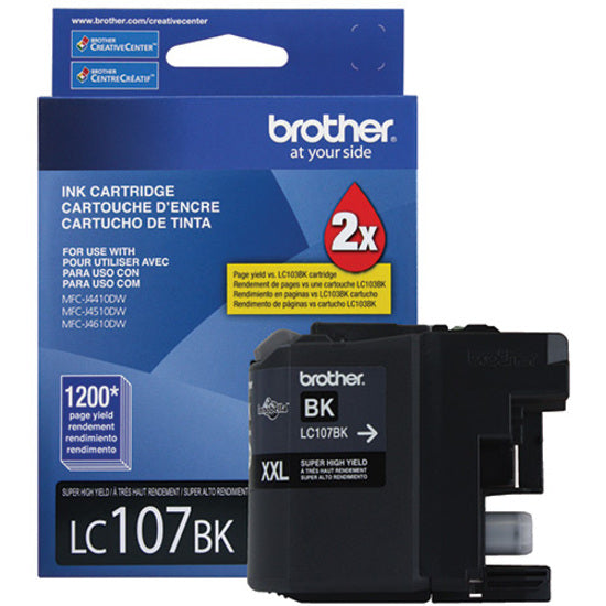 New, Pre-Owned - Brother LC107XXL Black Ink Cartridge
