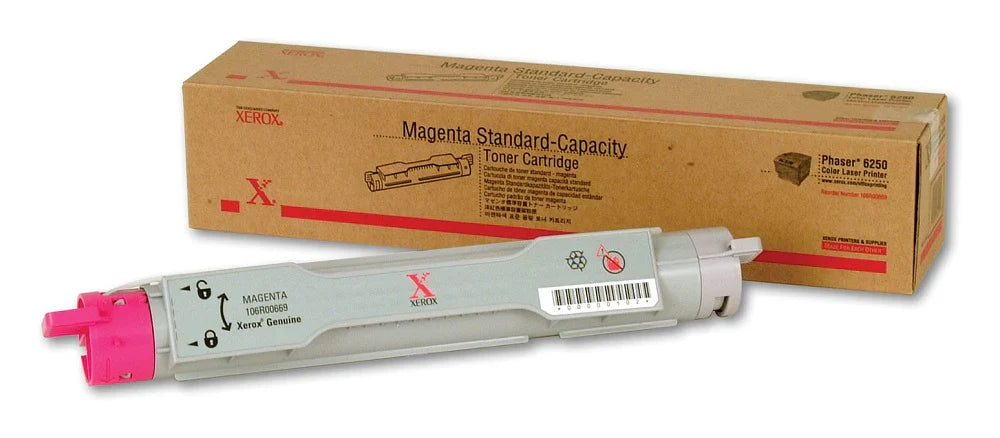 New, Pre-Owned - Xerox Phaser 6250 Standard-Yield Magenta Toner Cartridge, 106R00669