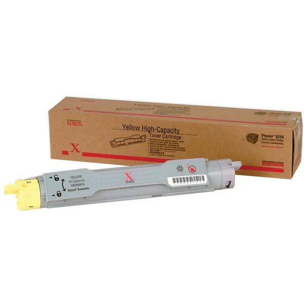 New, Pre-Owned - Xerox Phaser 6250 High-Yield Yellow Toner Cartridge, 106R00674