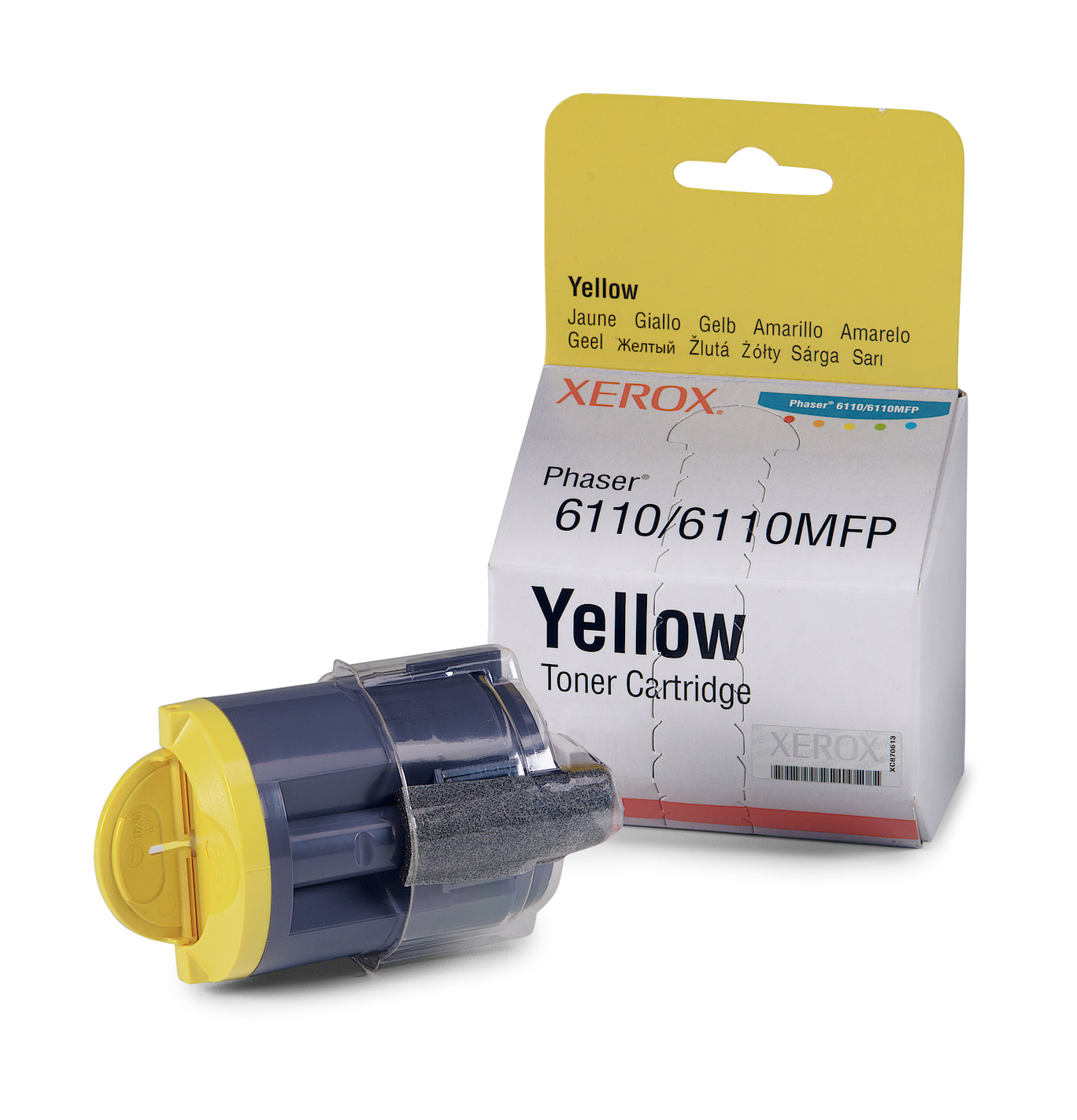 New, Pre-Owned - Xerox Phaser 6110 Yellow Standard Capacity Toner Cartridge - 106R01273