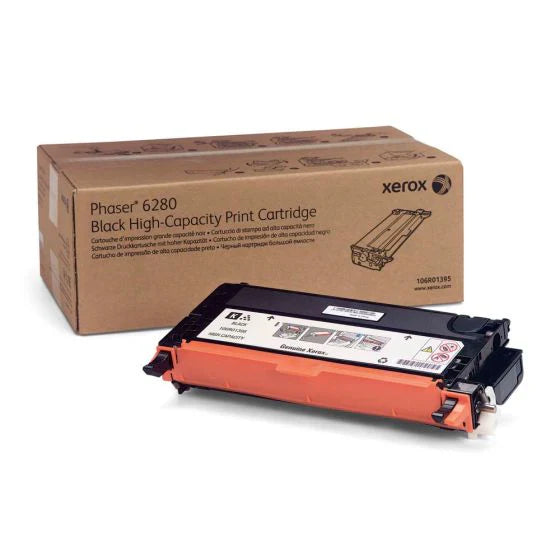 New, Pre-Owned - Xerox Phaser 6280 High Yield Black Toner Cartridge, 106R01395