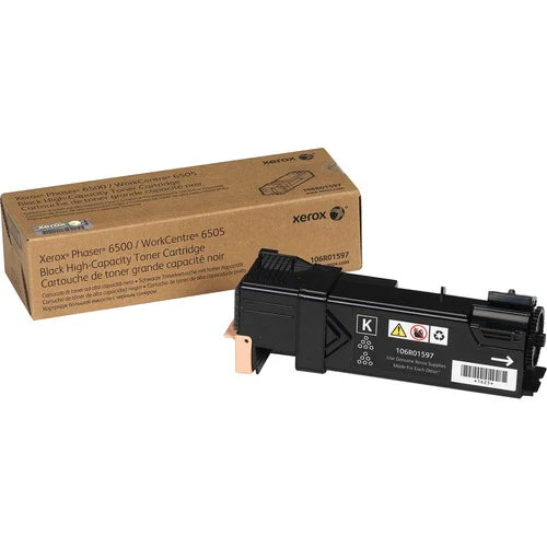 New, Pre-Owned - Xerox PHASER 6500/6505 High Yield Black Toner Cartridge, 106R01597