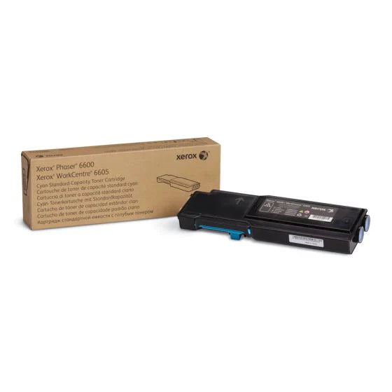 New, Pre-Owned - Xerox Phaser 6600/WorkCentre 6605 Cyan Toner Cartridge, 106R02241