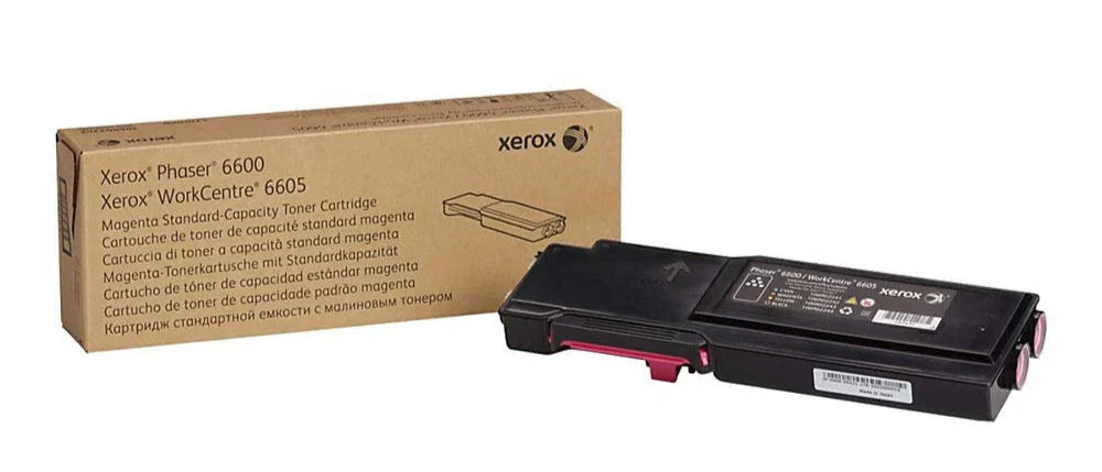 New, Pre-Owned - Xerox Phaser 6600/WorkCentre 6605 Magenta Toner Cartridge, 106R02242