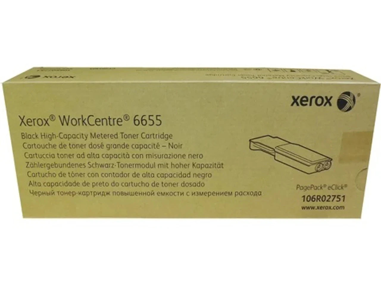 New, Pre-Owned - Xerox WORKCENTRE 6655 High Yield Black Toner Cartridge, 106R02751