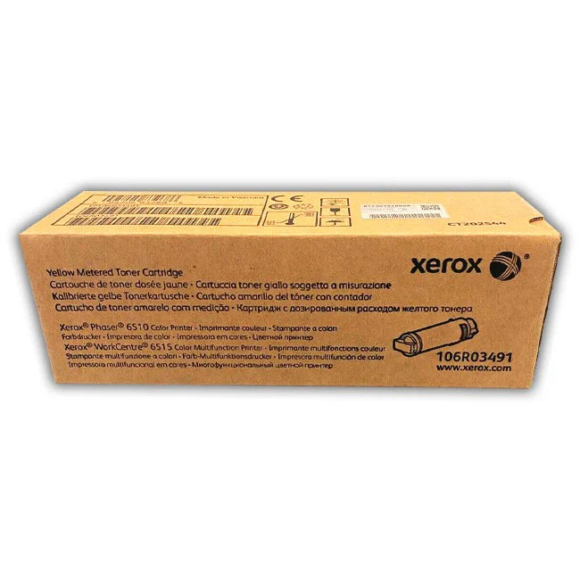 New, Pre-Owned - Xerox PHASER 6510/6515 High Yield Yellow Toner Cartridge, 106R03491