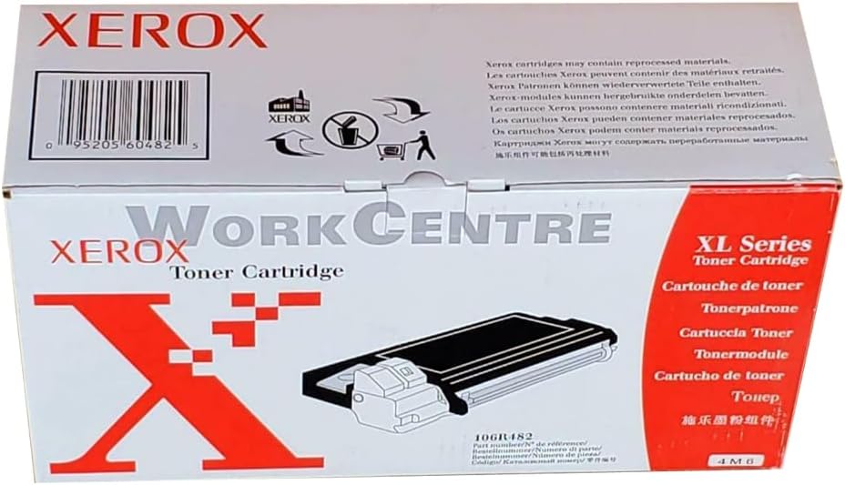 New, Pre-Owned - Xerox WORKCENTRE XL Standard Yield Black Toner Cartridge, 106R482