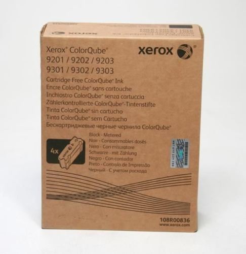 New, Pre-Owned - Xerox 108R00832 Black (4 Pack) Solid Ink ColorStix
