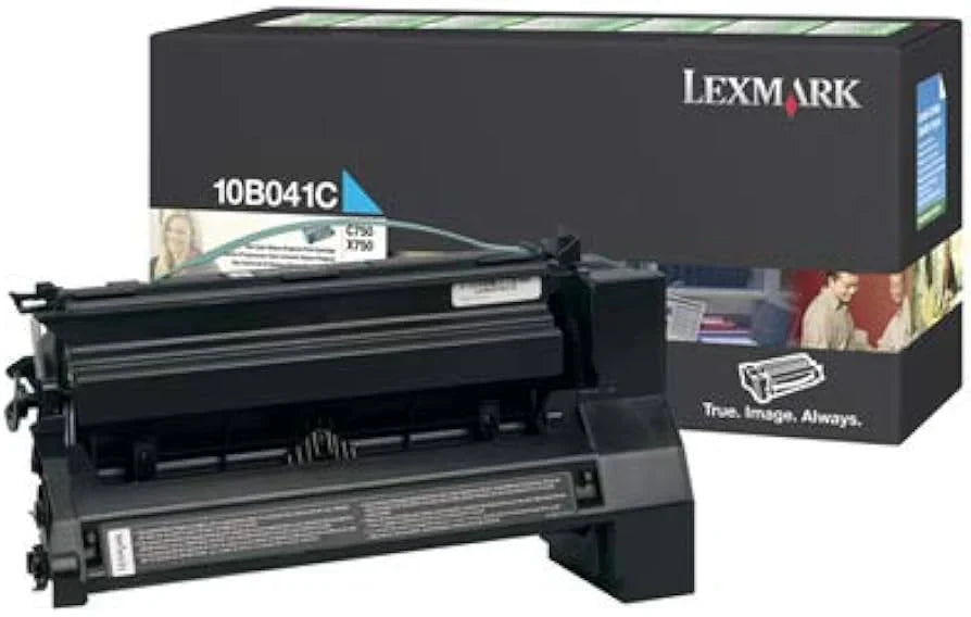 New, Pre-Owned - Lexmark C750 Standard Yield Cyan Toner Cartridge, 10B041C