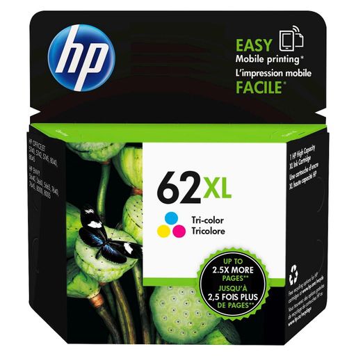 New, Pre-Owned - HP 62XL (C2P07AN) Tri-Color Ink Cartridge