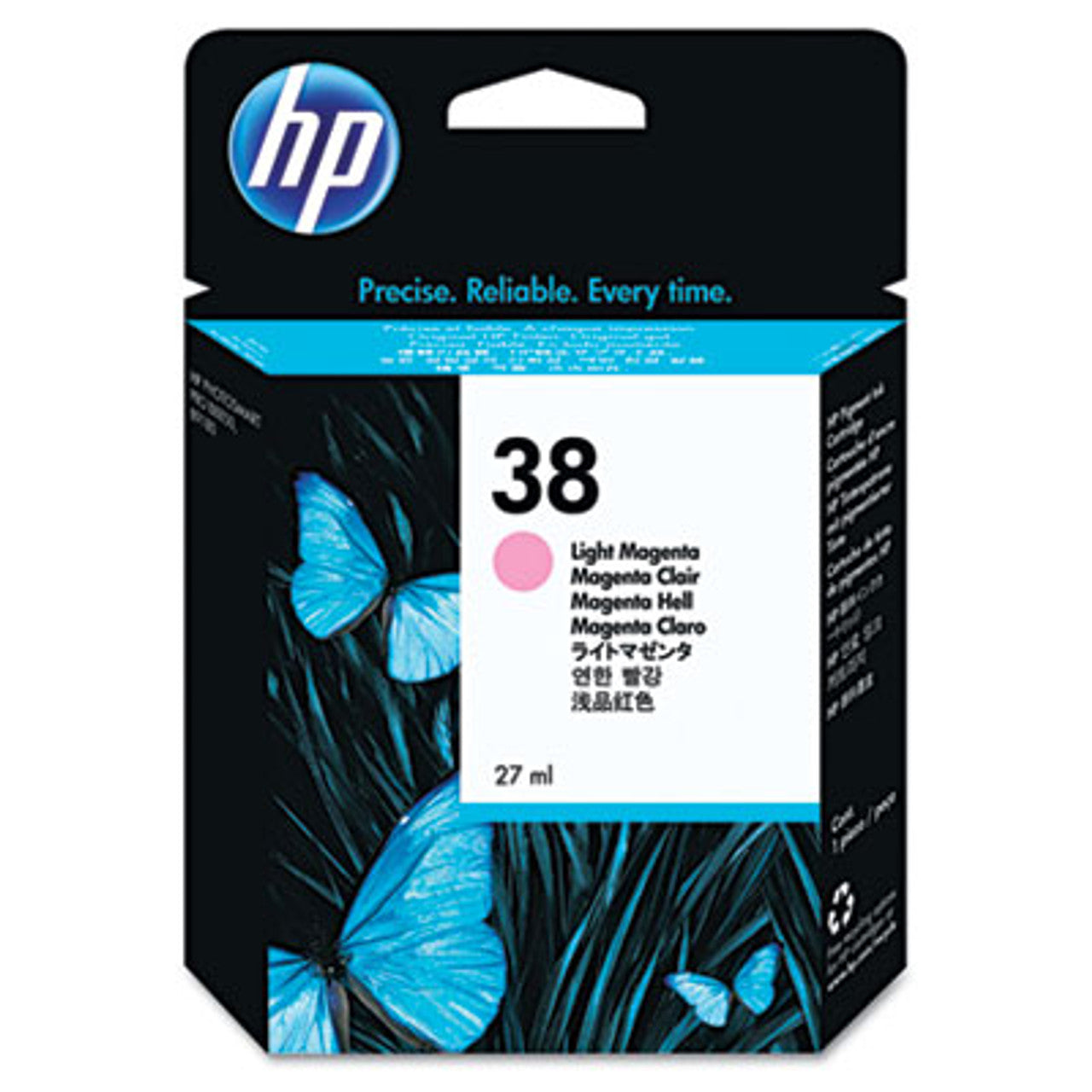 New, Pre-Owned - HP 38 Light Magenta (C9419A) Ink Cartridge