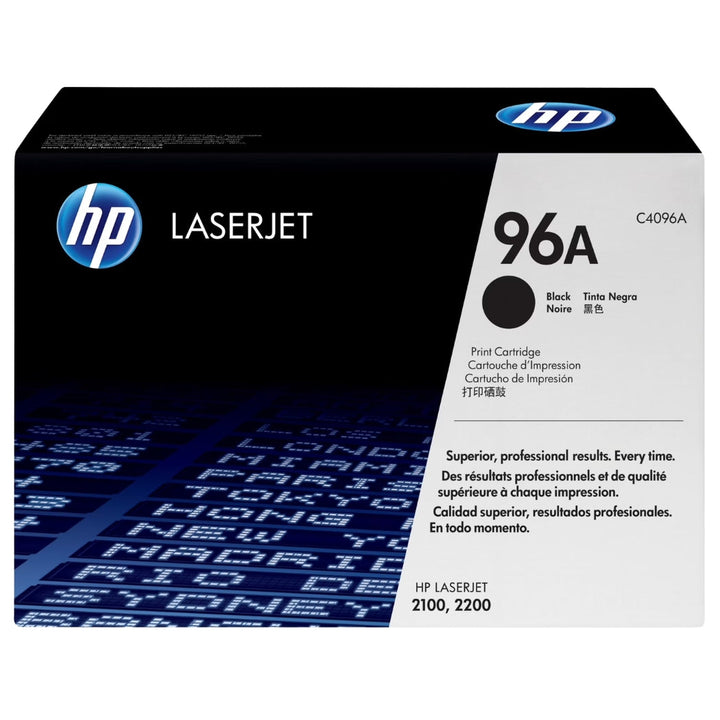 New, Pre-Owned - HP 96A (C4096A) High-Yield Black Toner Cartridge