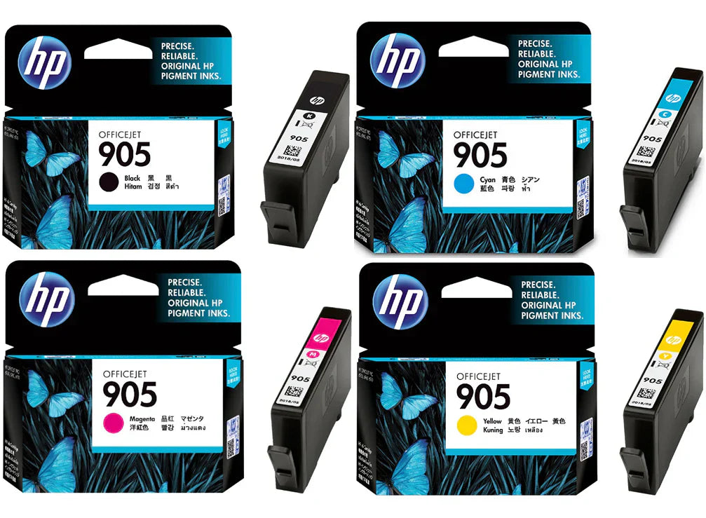 New, Pre-Owned - HP 905 Black and Color Ink Cartridge (Combo 4 Pack)