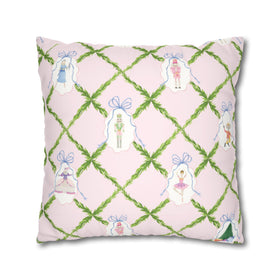 Nutcracker Ballet Velvet Pillow Cover