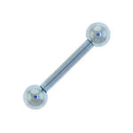 Solid Titanium Light Blue Barbell 5/16-3mm