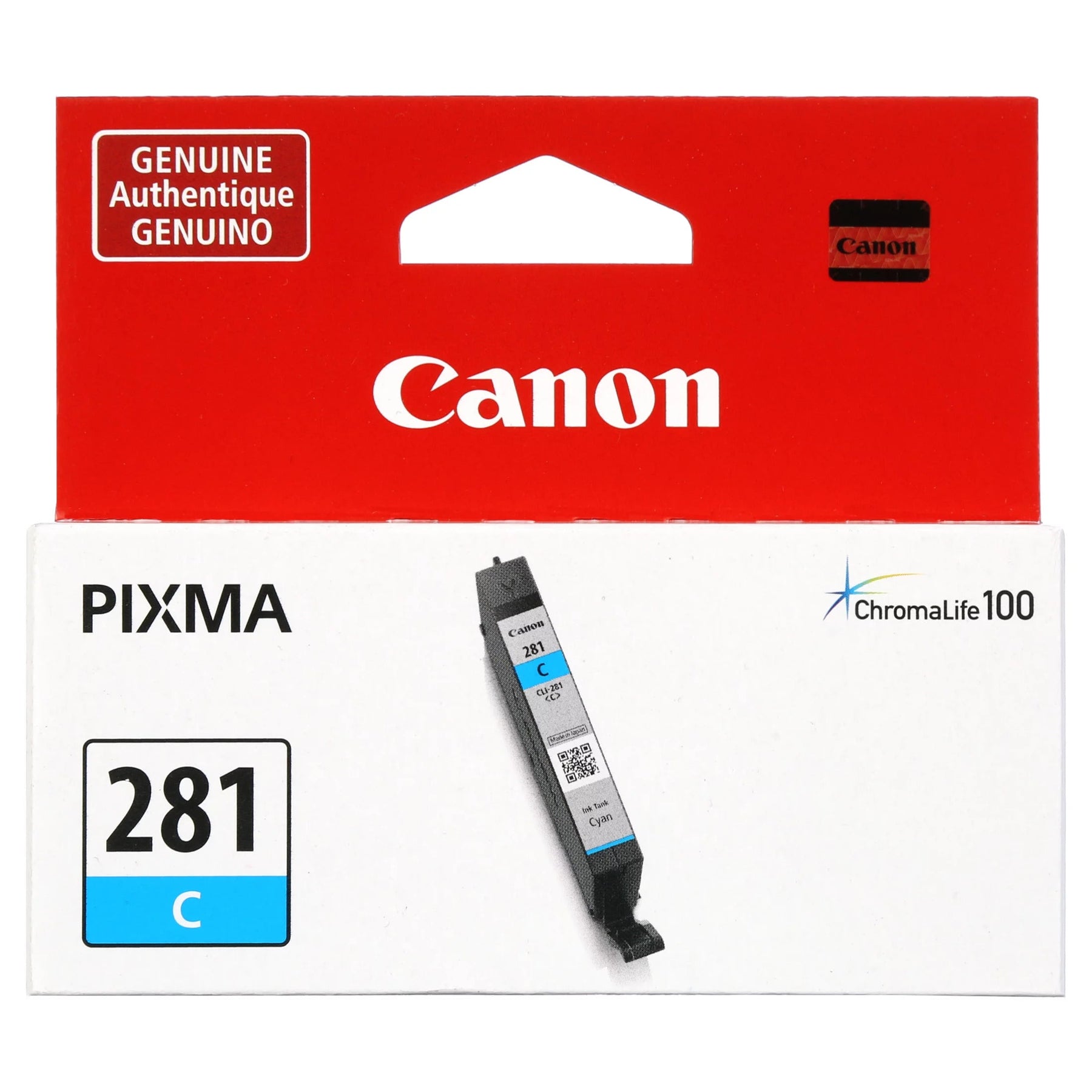 New, Pre-Owned - Canon CLI-281 Standard Yield Cyan Ink Cartridge