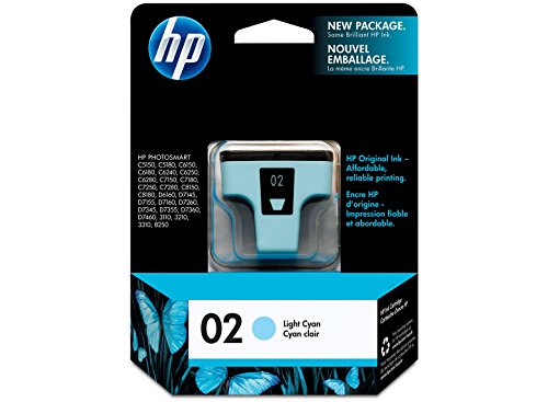 New, Pre-Owned - HP 02 (C8774WN) Light Cyan Ink Cartridge