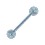 Solid Titanium Light Blue Barbell 3/8-4mm