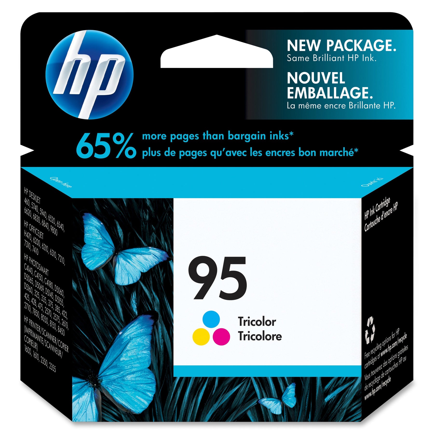 New, Pre-Owned - HP 95 (C8766WN) Tri-Color Ink Cartridge