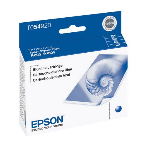 New, Pre-Owned - OEM Epson 54 (T0549) Pigment Blue Ink Cartridge
