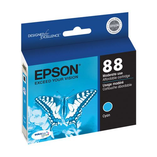 New, Pre-Owned - EPSON 88 (T0882) Cyan Ink Cartridge