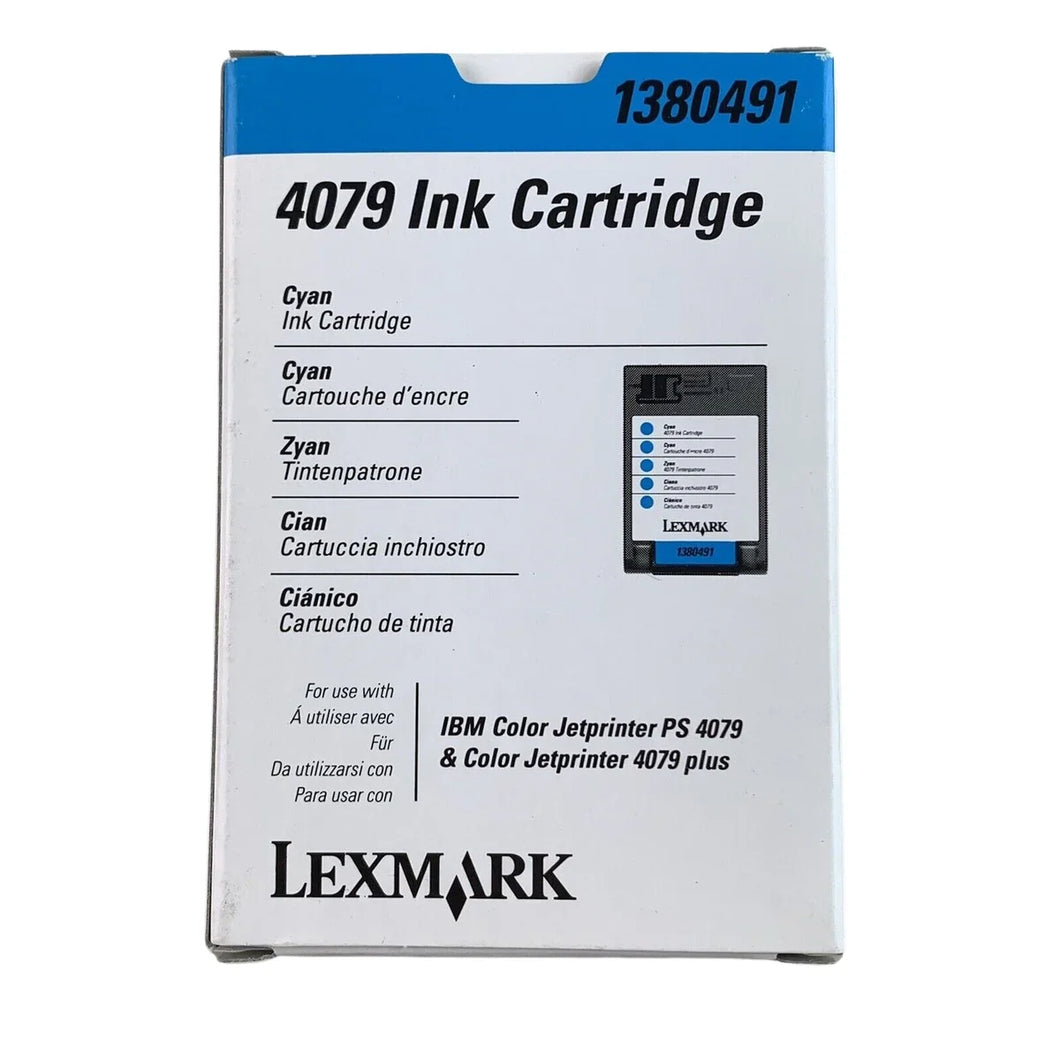 New, Pre-Owned - Lexmark 4079 Standard Yield Cyan Ink Cartridge, 1380491