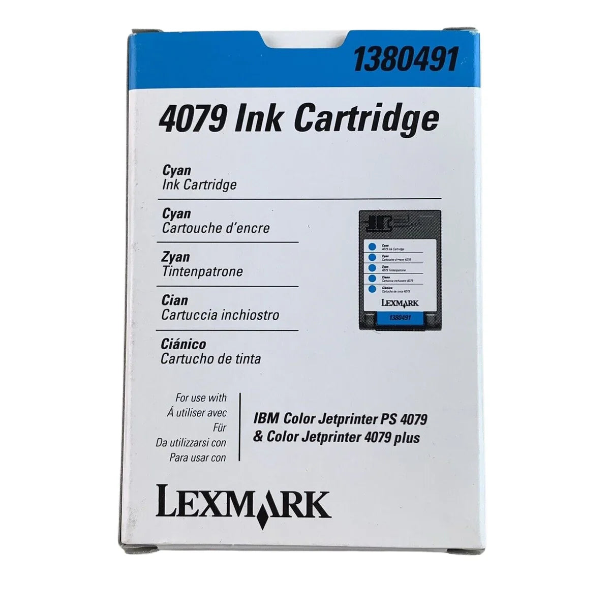 New, Pre-Owned - Lexmark 4079 Standard Yield Cyan Ink Cartridge, 1380491