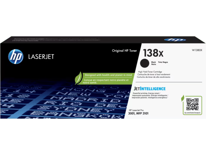 New, Pre-Owned - HP 138X High Yield Black Toner Cartridge, W1380X
