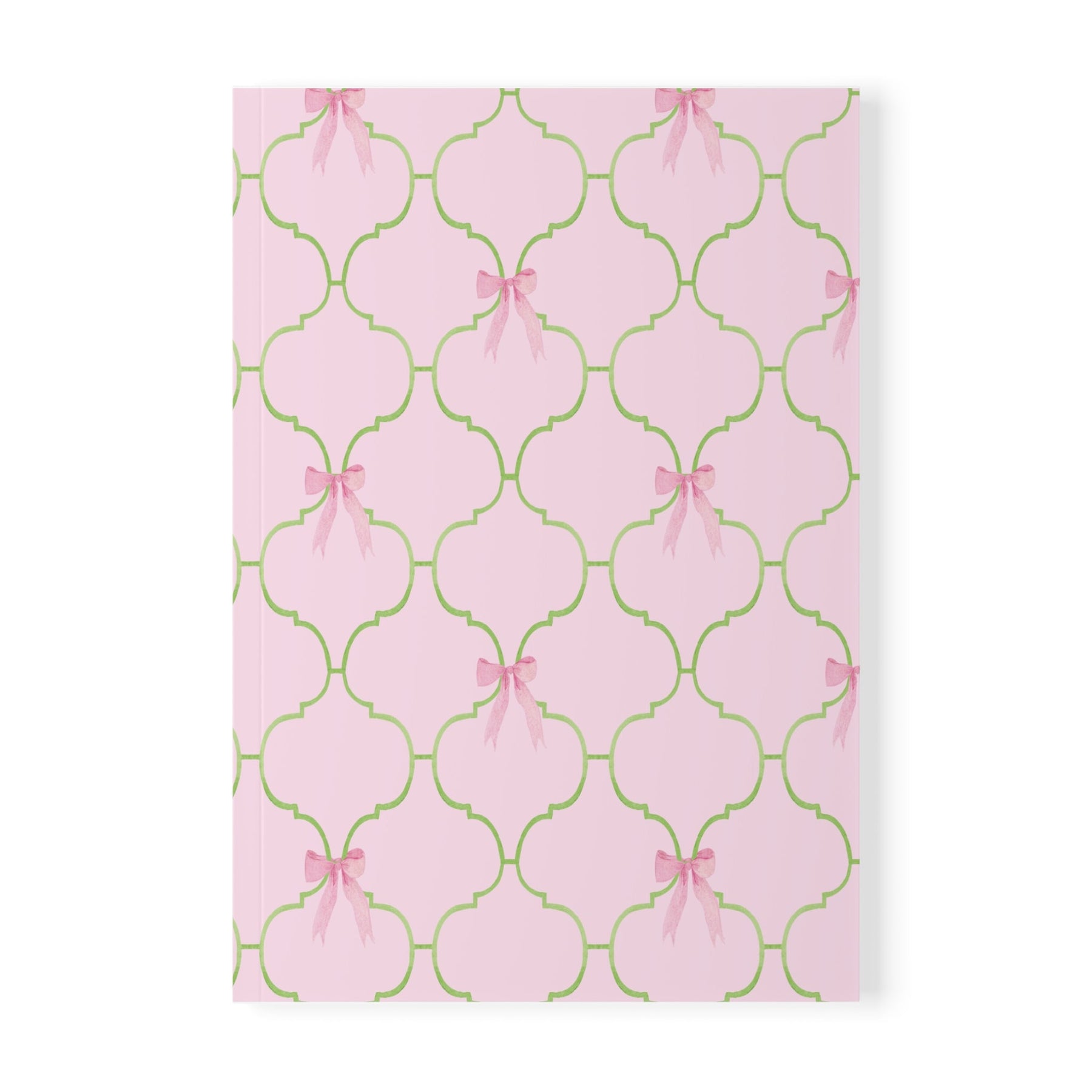 Watercolor Bow Softcover Notebook