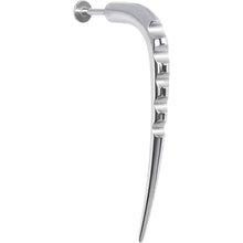 14G Stainless Steel CARVED HOOK Labret - 3/8