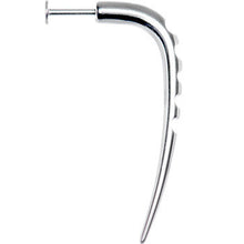 14G Stainless Steel CARVED HOOK Labret - 3/8