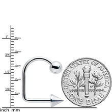 14G Stainless Steel LIPPYLOOP Ball Spike Labret