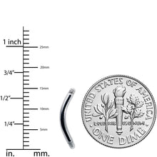 14G 316l Stainless Steel Replacement Curved Barbell 3/8