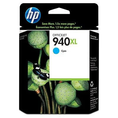New, Pre-Owned - HP 940XL (C4907AN)  Cyan High Yield Ink Cartridge