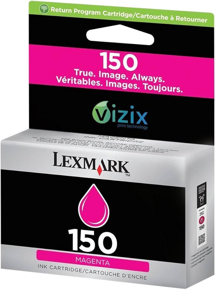 New, Pre-Owned - Lexmark 150 Standard Yield Magenta Inkjet Cartridge, 14N1609