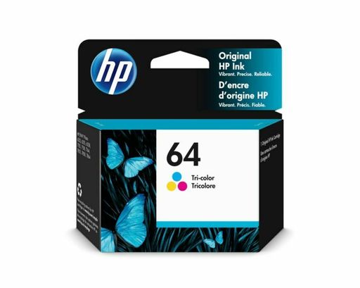 New, Pre-Owned - HP 64 (N9J89AN) Tri-Color Ink Cartridge
