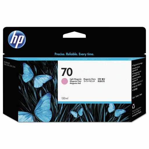 New, Pre-Owned - HP 70 130-ml (C9455A) Light Magenta Ink Cartridge