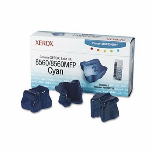 New, Pre-Owned - Xerox Phaser 8560 Cyan Solid Ink Pack (3 Sticks) 108R00723