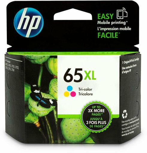 New, Pre-Owned - HP 65XL (N9K03AN) Color Ink Cartridge